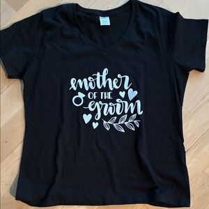 Black 'Mother of the Groom' T-Shirt